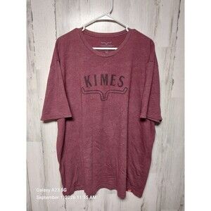 Kimes Ranch Men's XXL Burgundy Roy Tee Shirt